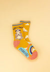 Powder Chill Sloth Ankle Socks, Mustard