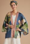 Powder Delicate Tropics Kimono Jacket, Indigo