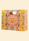 Powder Printed Crane at Sunrise Scarf, Petal