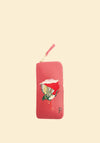 Powder Velvet Glasses Crane at Sunrise Pouch, Petal