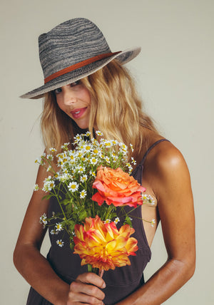 Powder Natalie Fedora Hat, Ink