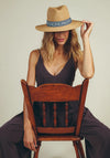 Powder Natasha Zigzag Trim Hat, Navy