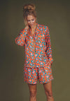 Powder Super Soft Leopard Summer Pyjamas Set, Coral Multi