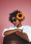 Powder Rochelle Sunglasses, Iced Latte