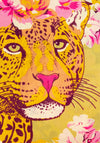 Powder Climbing Leopard Print Scarf, Pink Multi