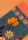Powder Bamboo Super Soft Socks, Turquoise Multi
