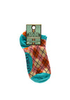 Powder Bamboo Trainer Socks, Blue Multi