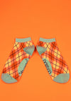 Powder Bamboo Trainer Socks, Blue Multi