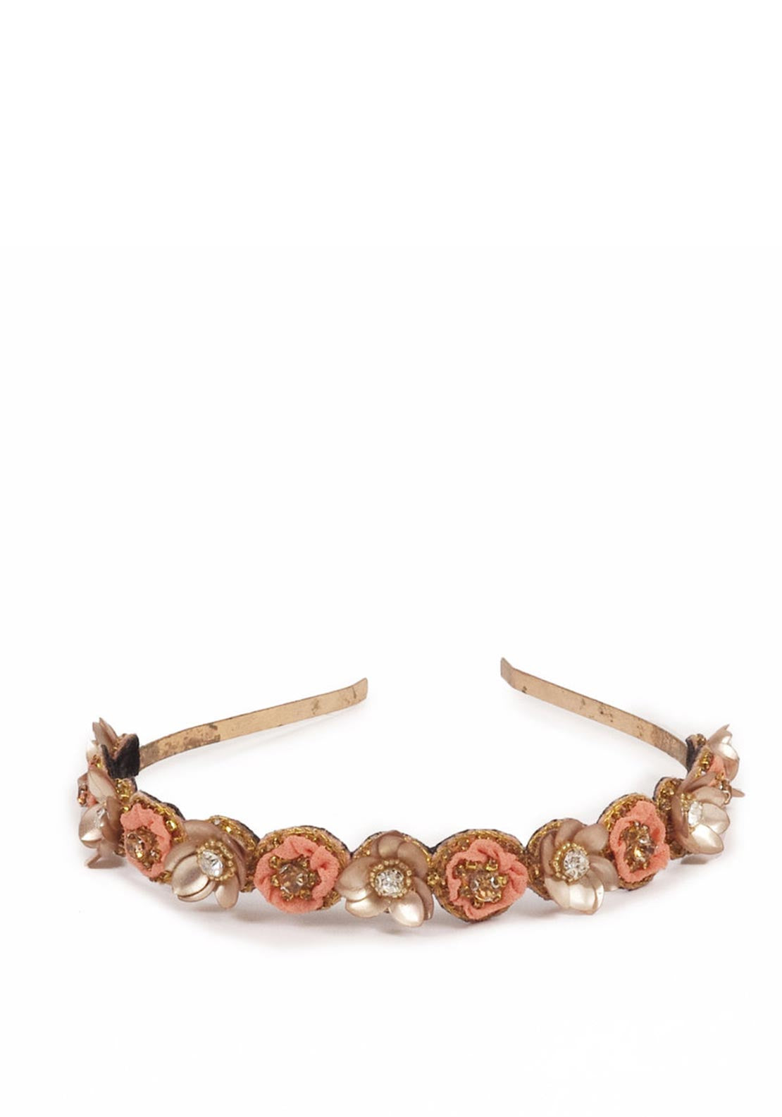 Powder x Beaumont Fleur Headband, Coral