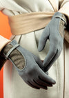 Powder Genevieve Faux Suede Gloves, Ice