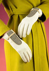 Powder Genevieve Faux Suede Gloves, Beige
