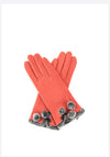 Powder Betty Wool Gloves, Coral