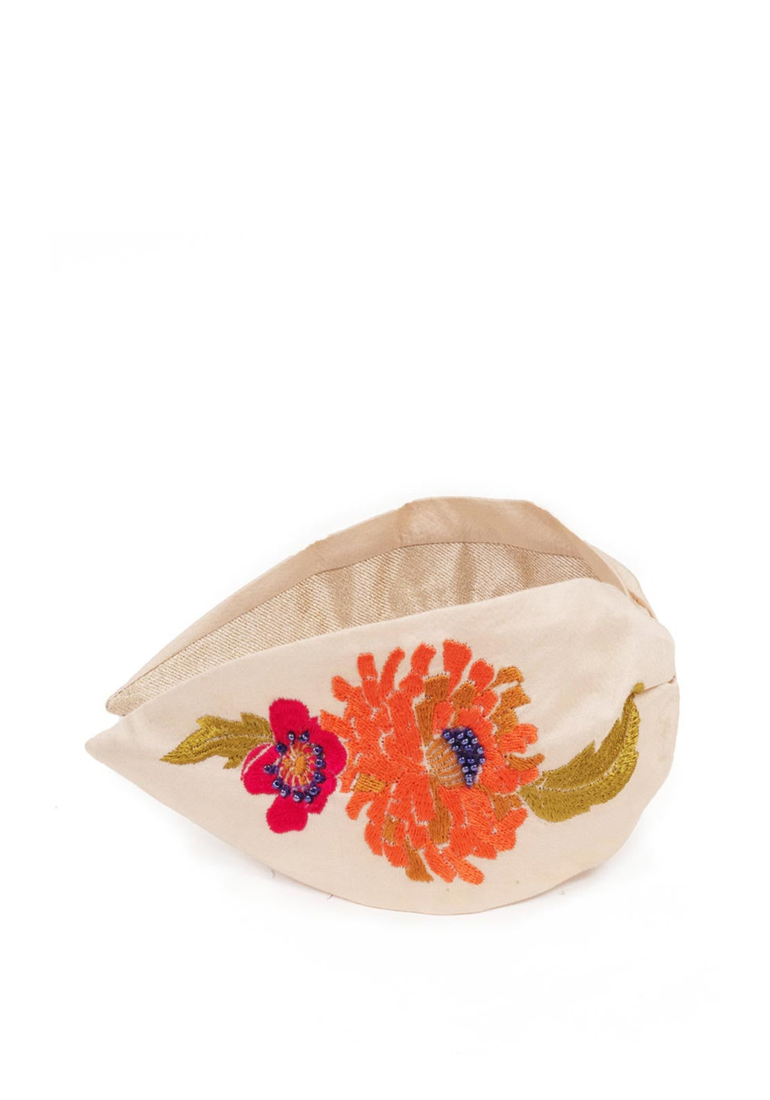Powder Retro Meadow Headband, Cream