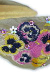 Powder Pansy Headband, Stone