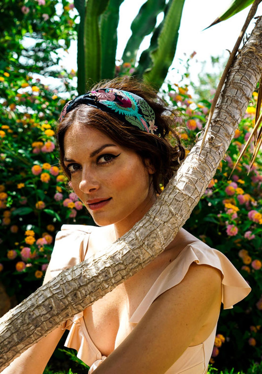 Powder Parrot Headband, Navy