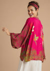 Powder Hummingbird Kimono Jacket, Raspberry