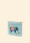 Powder Velvet Mini Elephant Pouch, Cornflower