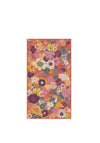 Powder Modern Floral Print Scarf, Tangerine