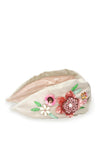 Powder Embellished Floral Headband, Champagne