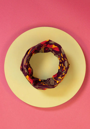 Powder Floral Damson Multiway Band, Purple Multi