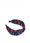 Powder Satin Tulip Headband, Navy