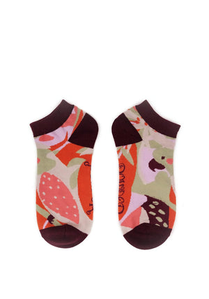Powder Modern Parrot Trainer Sock, Orange
