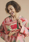 Powder Velvet Zip Crane at Sunrise Pouch, Petal