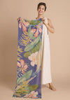 Powder 100% Linen Delicate Tropics Scarf, Indigo