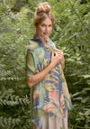 Powder 100% Linen Delicate Tropics Scarf, Indigo
