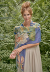 Powder 100% Linen Delicate Tropics Scarf, Indigo