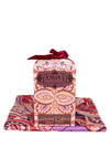 Powder Paisley Neck Scarf, Candy