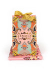 Powder Floral Hedgehog Satin Neck Scarf, Pink