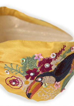 Powder Toucan Headband, Ochre