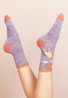 Powder Unicorn Ankle Sock, Lilac