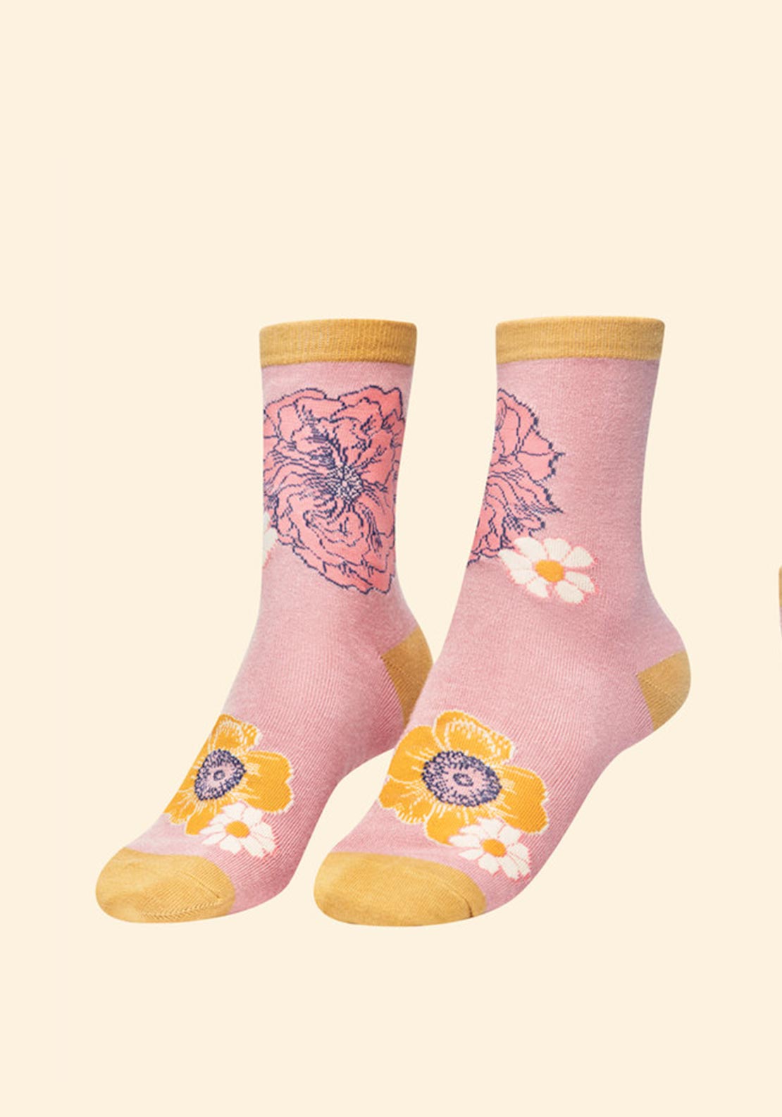 Powder Flower Heads Socks, Petal