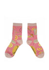 Powder Cocktail Ankle Sock, Dusty Rose