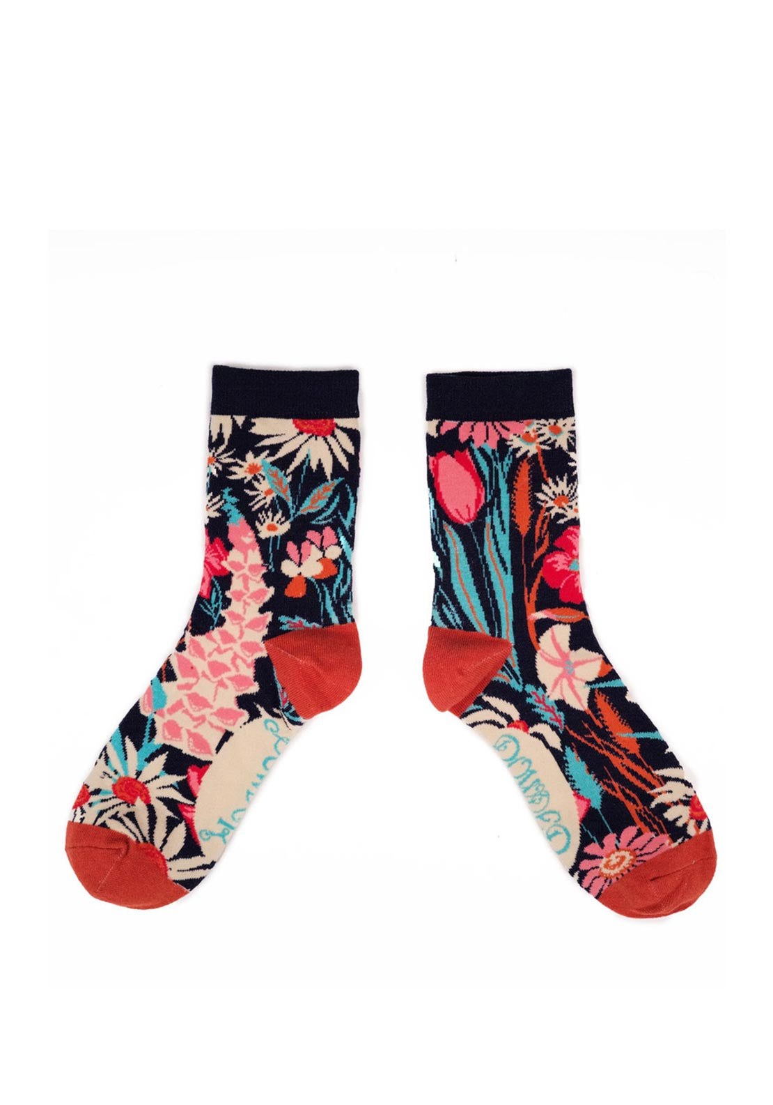 Powder Country Garden Ankle Sock, Navy - McElhinneys