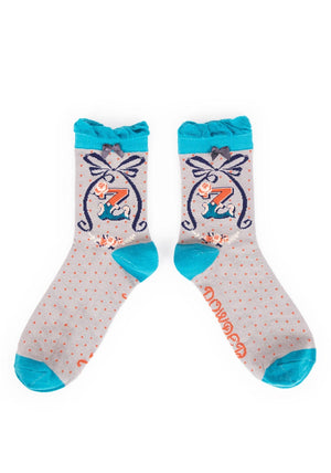 Powder A-Z Ankle Socks, Z