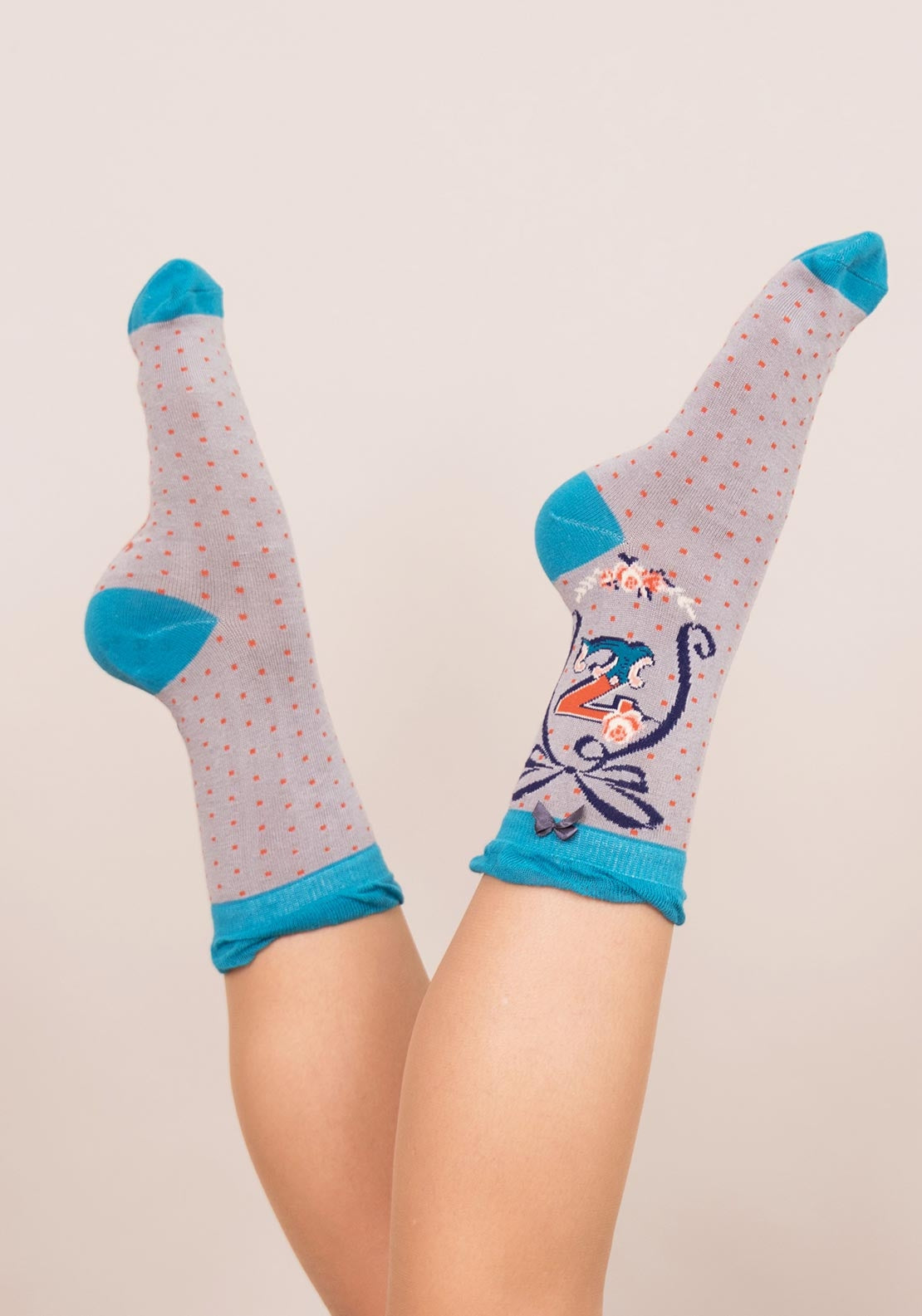 Powder A-Z Ankle Socks, Z