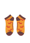 Powder Sausage Dog Trainer Socks, Mustard