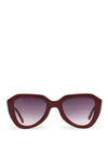 Powder Gianni Sunglasses, Burgundy