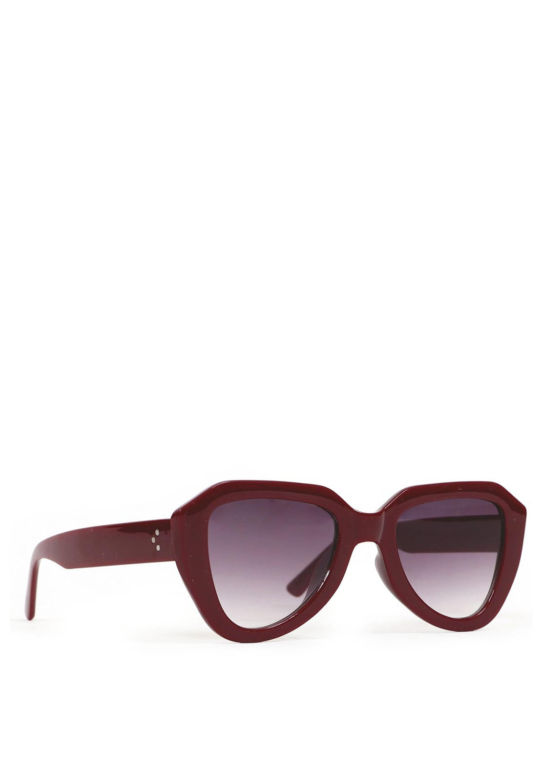 Powder Gianni Sunglasses, Burgundy
