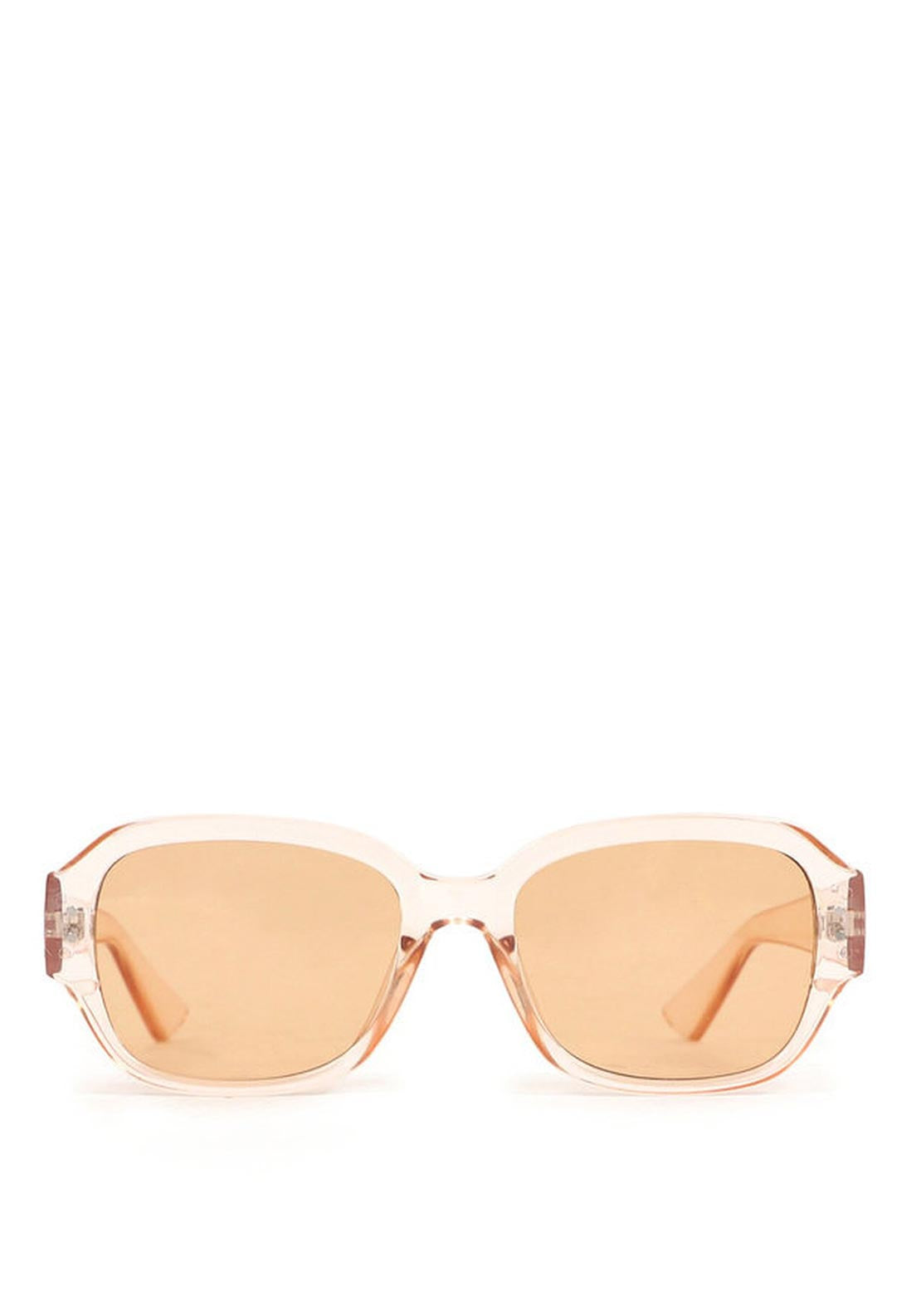 Powder Layla Sunglasses, Nude & Clear