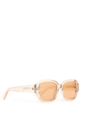 Powder Layla Sunglasses, Nude & Clear