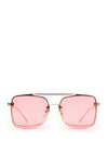 Powder Quinn Sunglasses, Pink & Gold