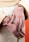 Powder Kylie Faux Suede Gloves, Petal