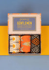 Powder Gentlemen Bamboo Nerdy Zebra Socks, Tangerine