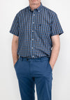 Pre End Merrick Check Shirt, Ultra Dark Navy