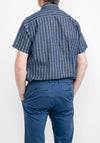 Pre End Merrick Check Shirt, Ultra Dark Navy