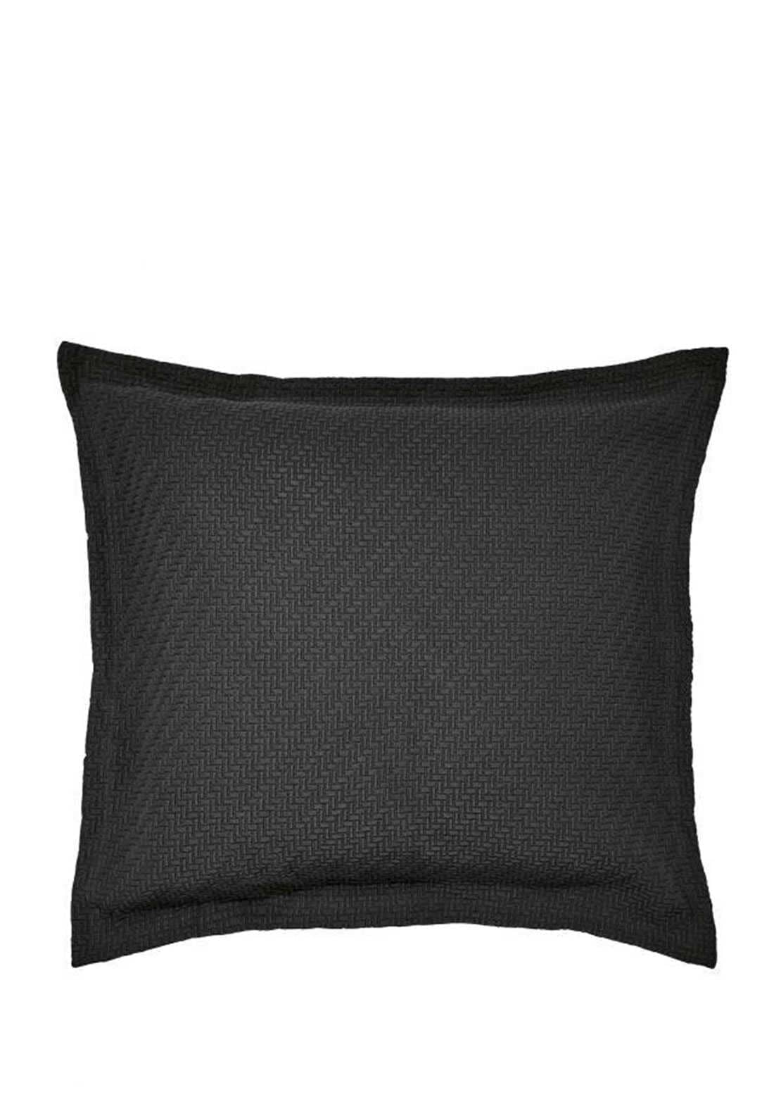 Bedeck of Belfast Fine Linens Andaz Pillow Sham, Charcoal